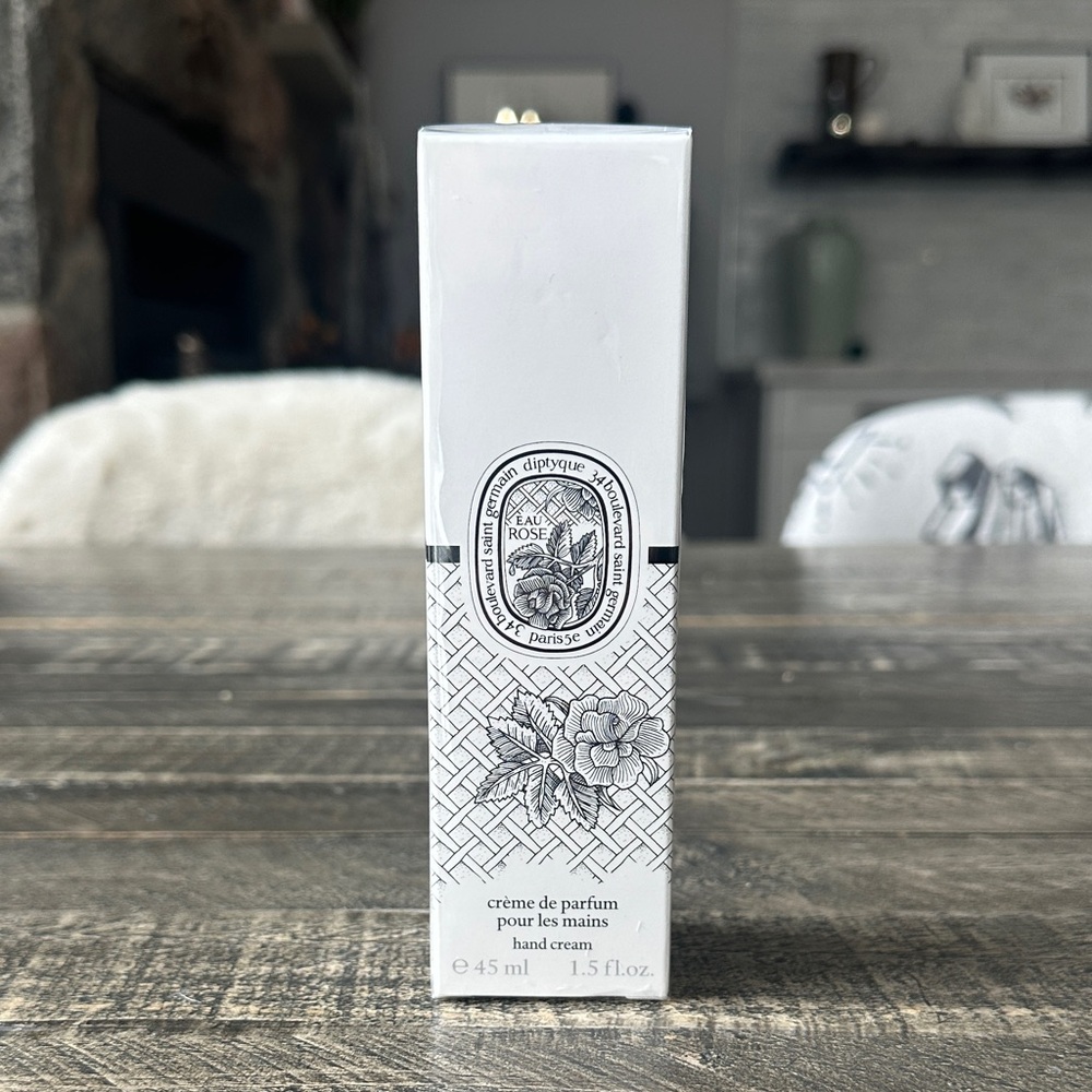 diptyque White and Black Decorative Hand Cream Box